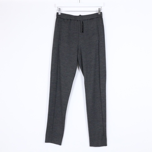 Theory Thorene Pant Charcoal Black Houndstooth NWT - Picture 1 of 8